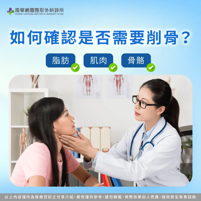 說明如何透過專業評估,判斷臉寬問題是否適合透過削骨手術改善 是否需要削骨-臉寬 削骨