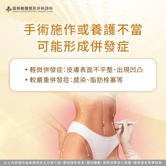 抽脂併發症-抽脂有後遺症嗎