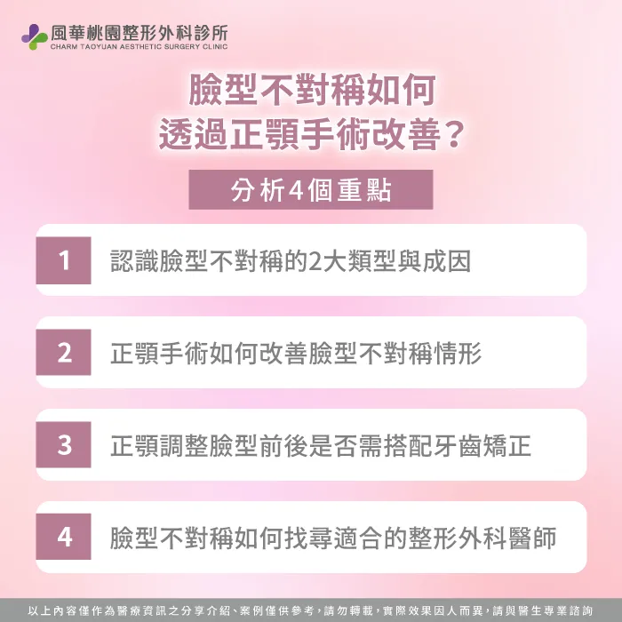 臉型不對稱如何透過正顎改善-臉歪正顎