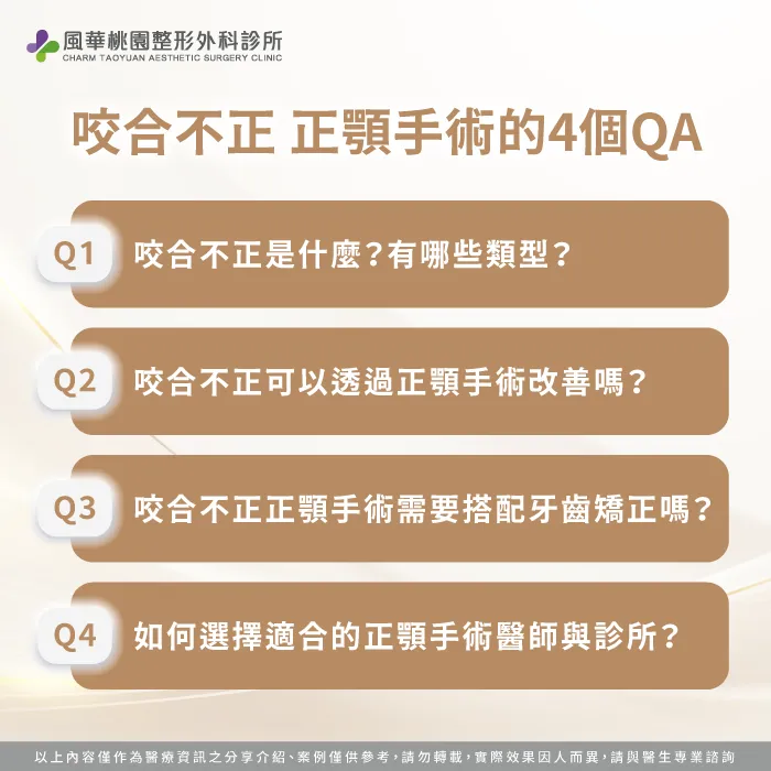 咬合不正正顎手術4個QA-咬合不正正顎