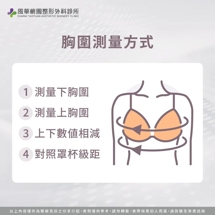 測量胸部罩杯步驟-珍珠波隆乳cc數