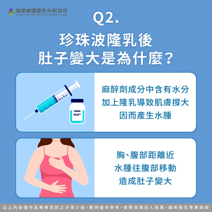 珍珠波隆乳後肚子變大-珍珠波隆乳完肚子變大